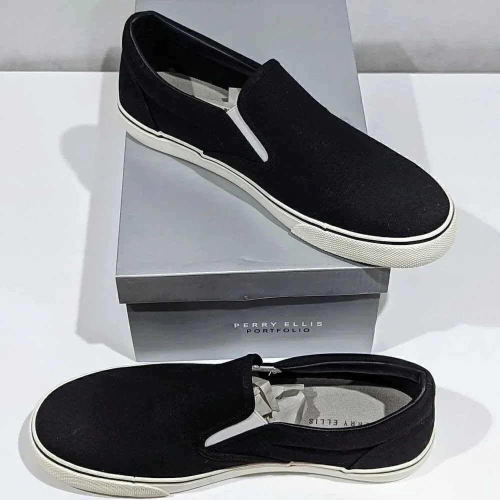 BNWT!!!!Perry Ellis CANVAS DECK SLIP ON SNEAKER - Picture 6 of 10